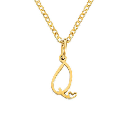 Collier Initiales Cœur | Or