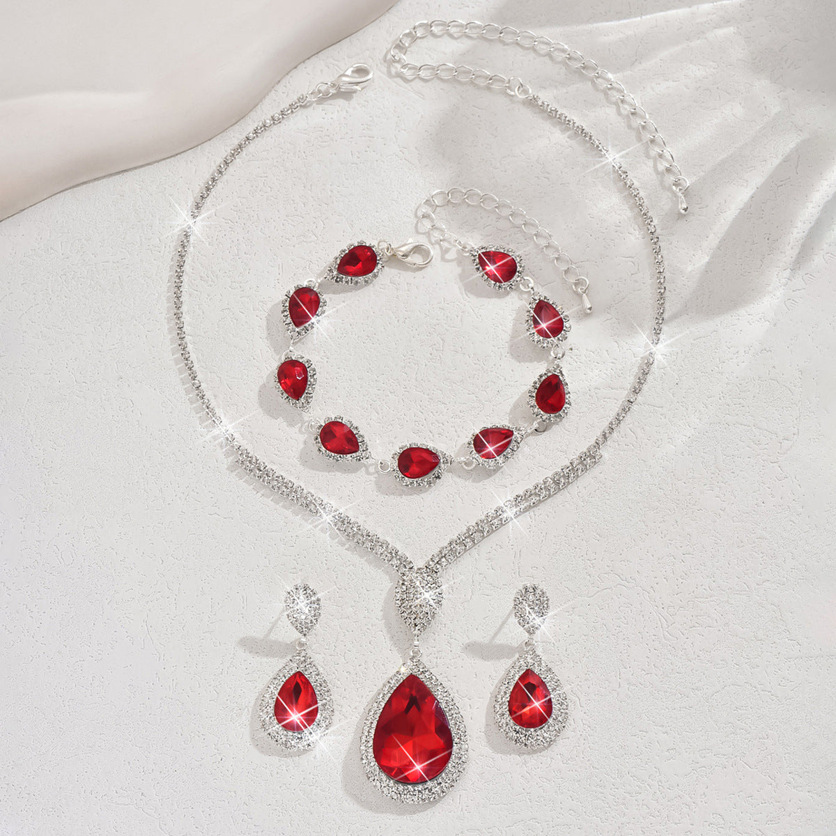 Parure Bijoux Thalira Bloodwynne | Or Blanc