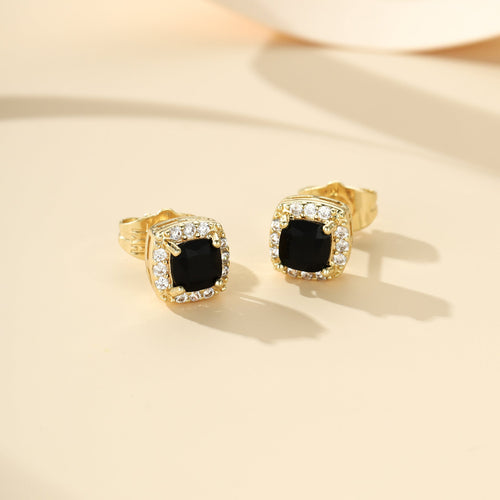 Boucles d'Oreilles Clou Minuit Royale | Or