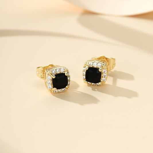 Boucles d'Oreilles Clou Minuit Royale | Or