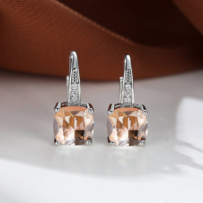 Boucles d'Oreilles Créoles Pierre Mystique | Or