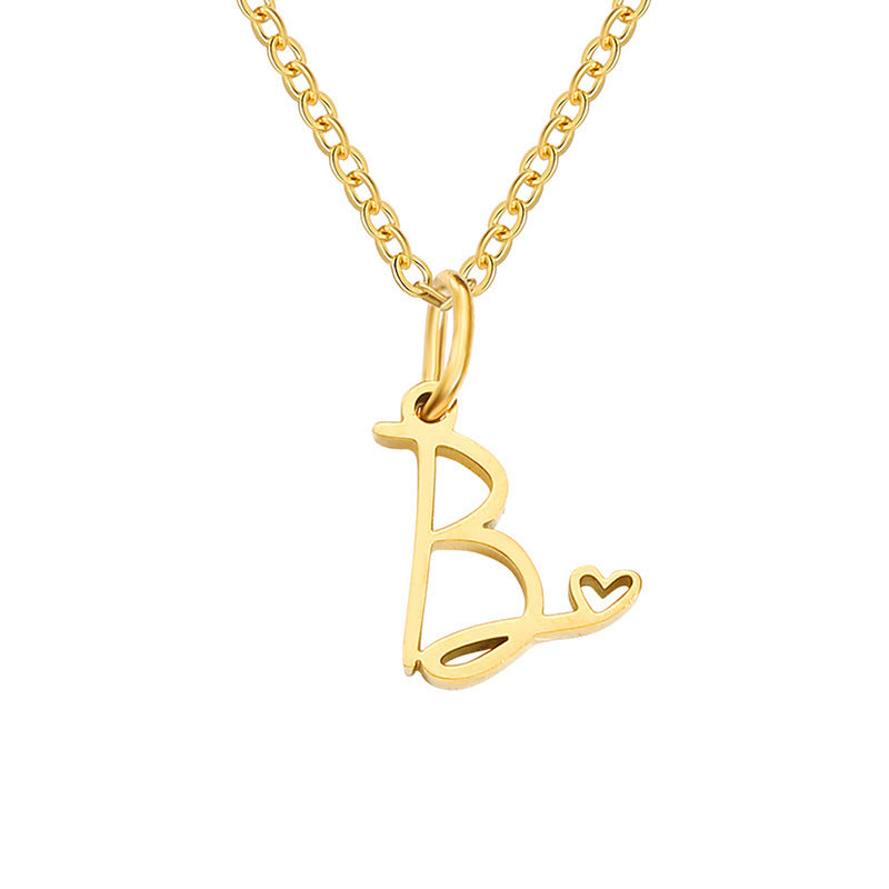 Collier Initiales Cœur | Or