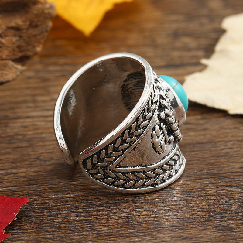 Bague Ouverte Pierre Ravik | Or Blanc