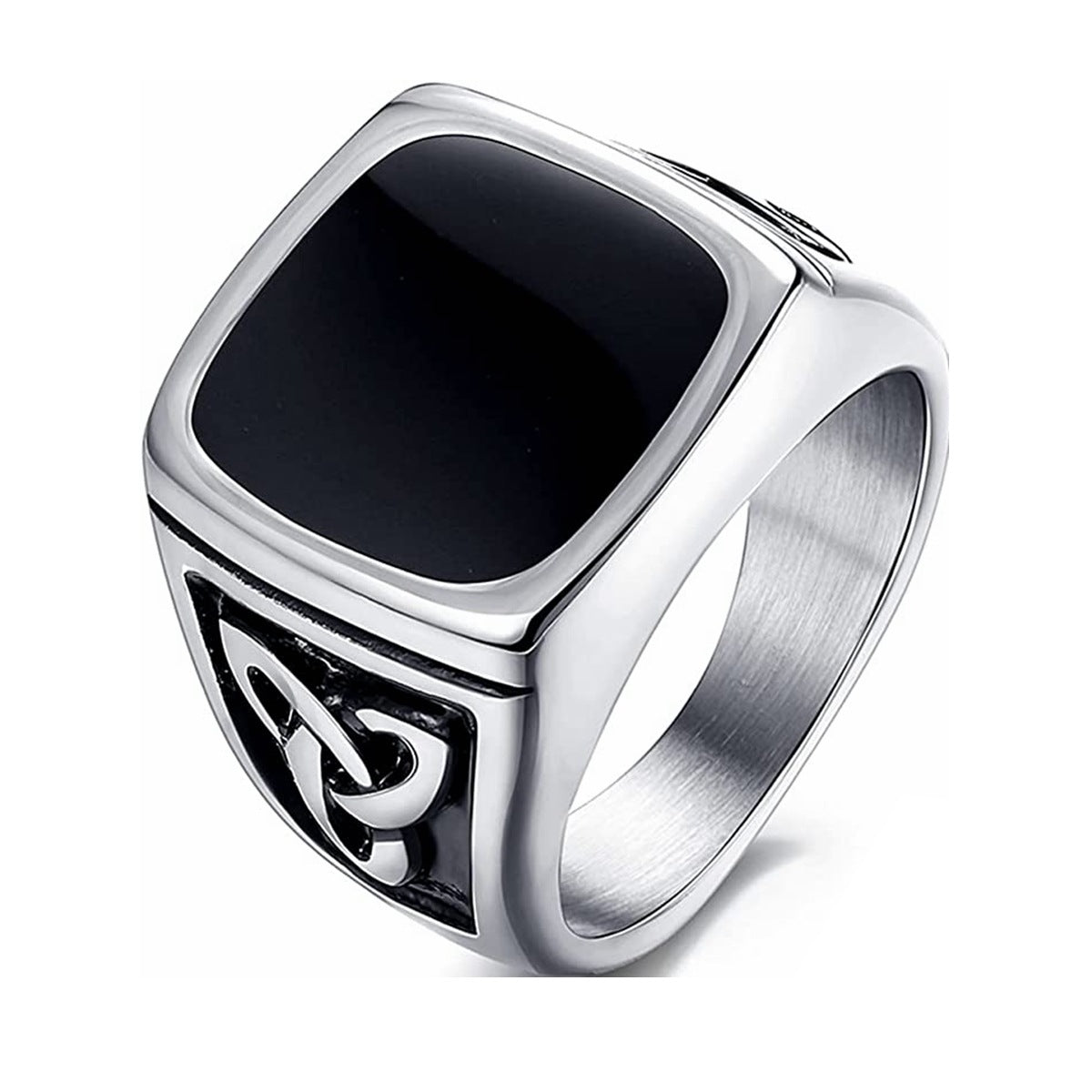 Bague Chevalière Onyx Noir | Or