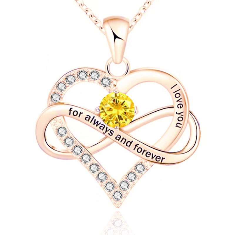 Collier Pierre de Naissance Pour Toujours et À Jamais