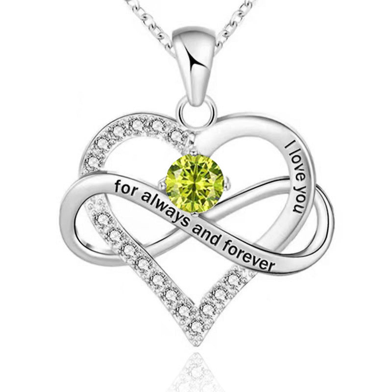 Collier Pierre de Naissance Pour Toujours et À Jamais