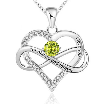Collier Pierre de Naissance Pour Toujours et À Jamais