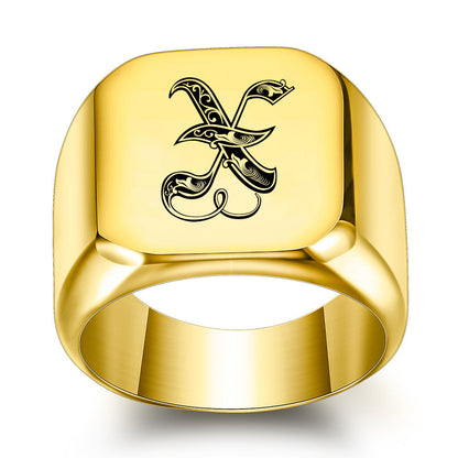 Bague Initiale Noble Classique | Or