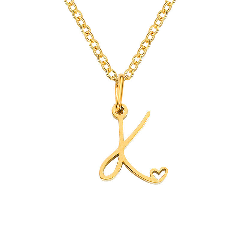 Collier Initiales Cœur | Or