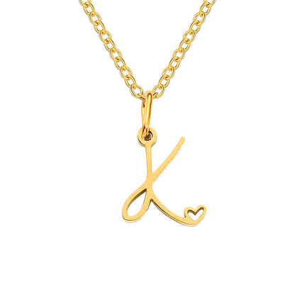 Collier Initiales Cœur | Or