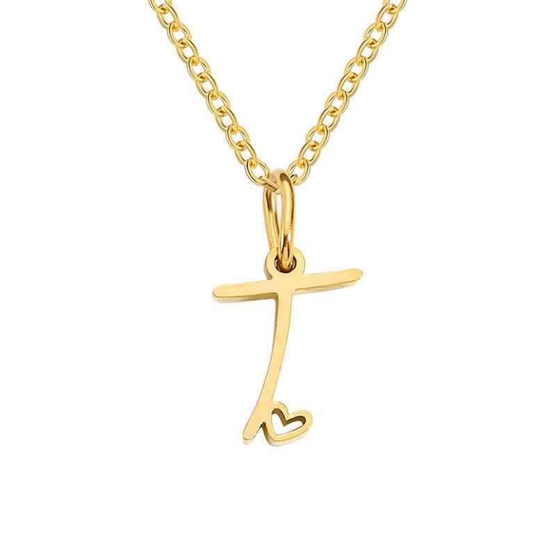 Collier Initiales Cœur | Or