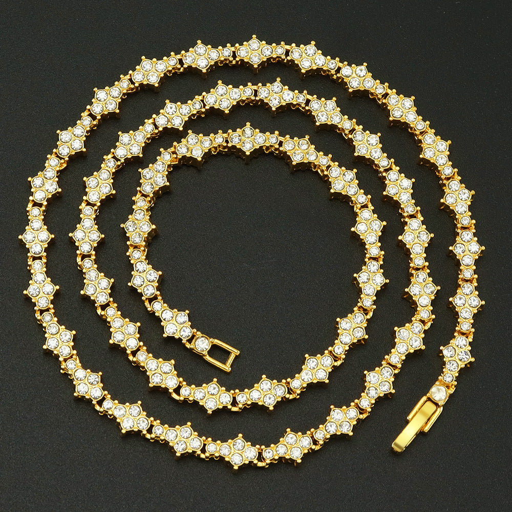 Collier Tennis Grappes Classique | Or