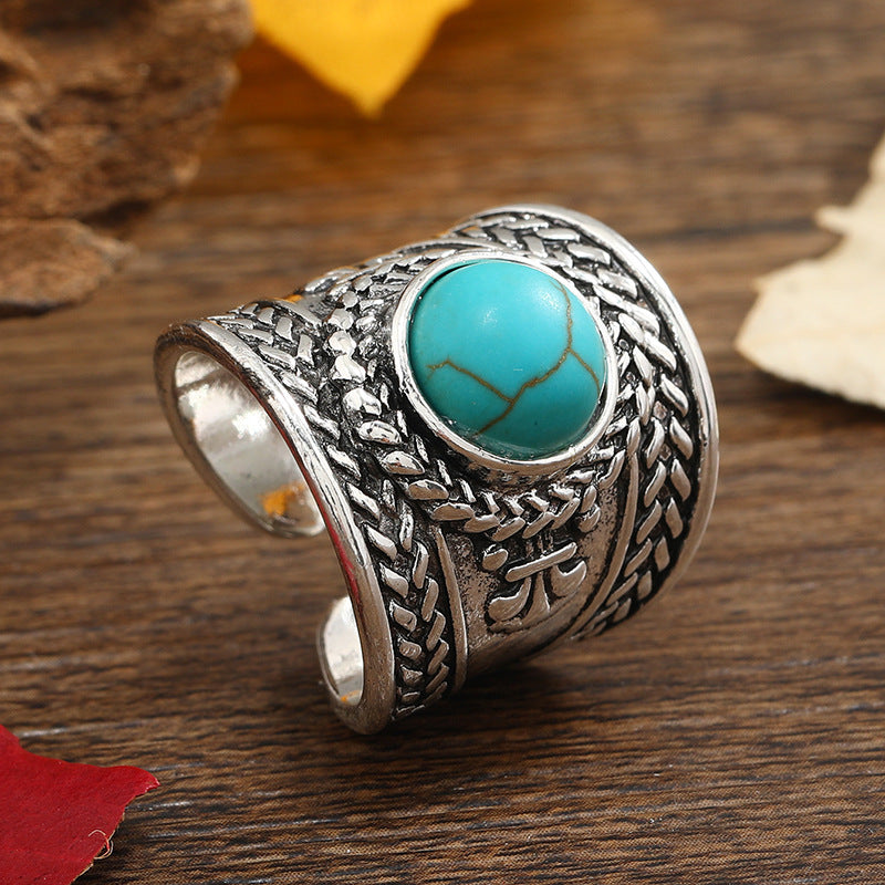 Bague Ouverte Pierre Ravik | Or Blanc