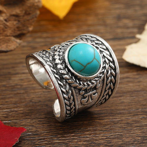Bague Ouverte Pierre Ravik | Or Blanc