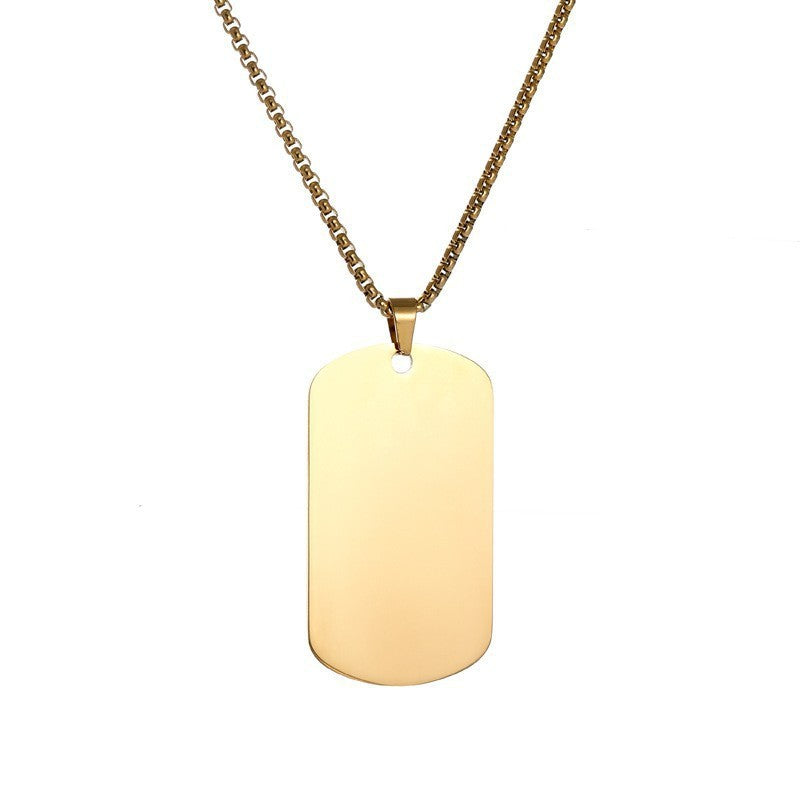 Collier Médaille Essentiel | Or Blanc