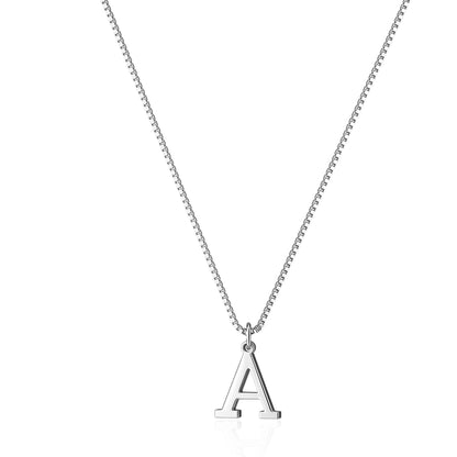 Collier Initiales Lettre d'Amour | Or Blanc