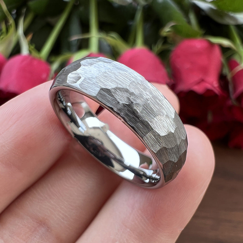 Bague Cœur Texturé Elric | Or Blanc