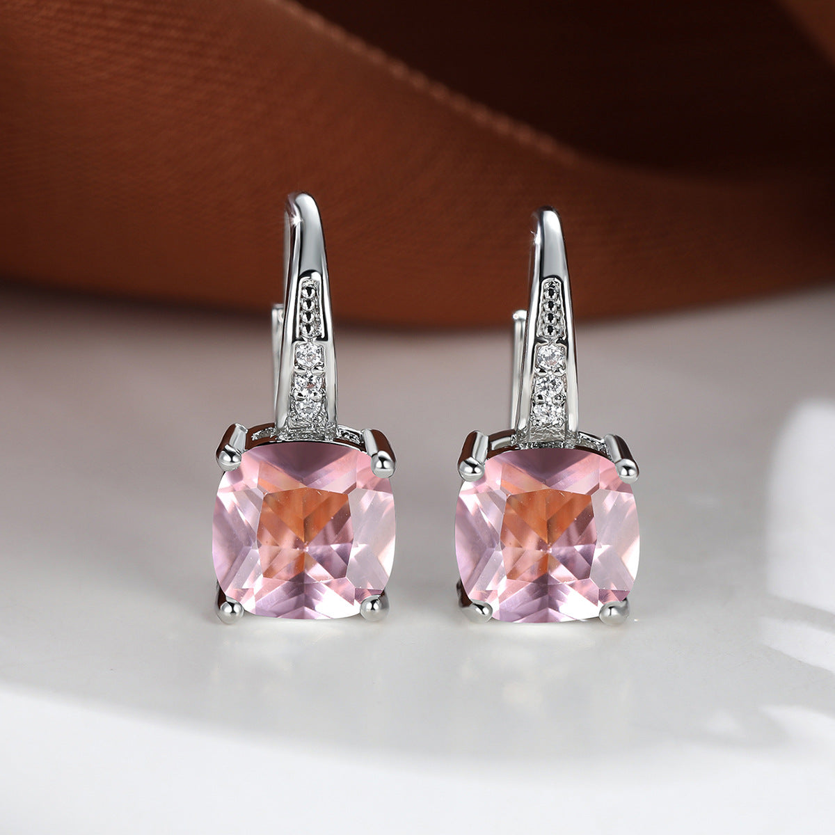 Boucles d'Oreilles Créoles Pierre Mystique | Or