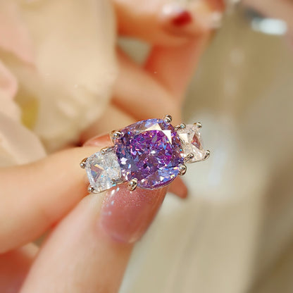 Parure Adeline Violetta | Or Blanc