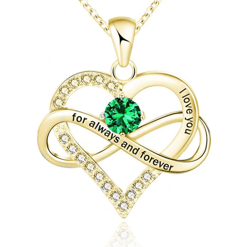 Collier Pierre de Naissance Pour Toujours et À Jamais