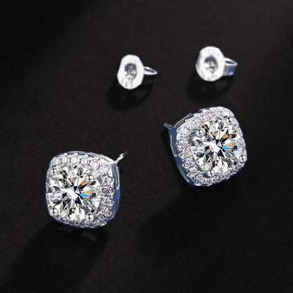 Parure Cristal Elena | Or Blanc