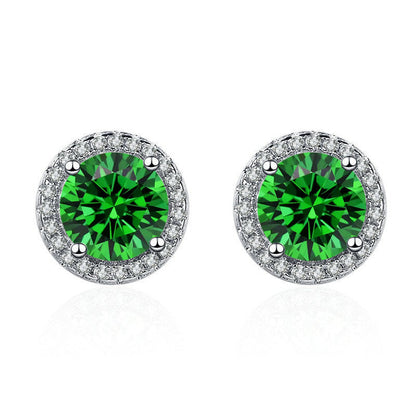 Boucles d'Oreilles Lúcia Verdeal | Or Blanc
