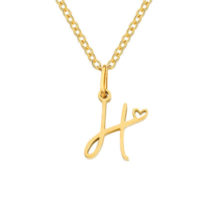 Collier Initiales Cœur | Or