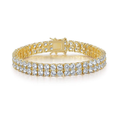 Bracelet Tennis Double Rang | Or