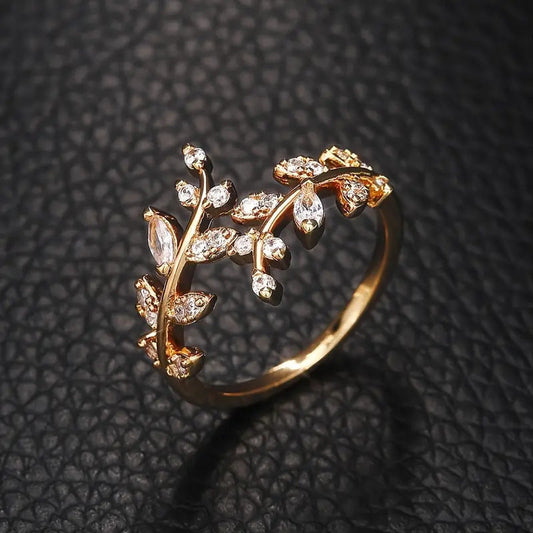 Bague Vigne Dorée Élégante | Or