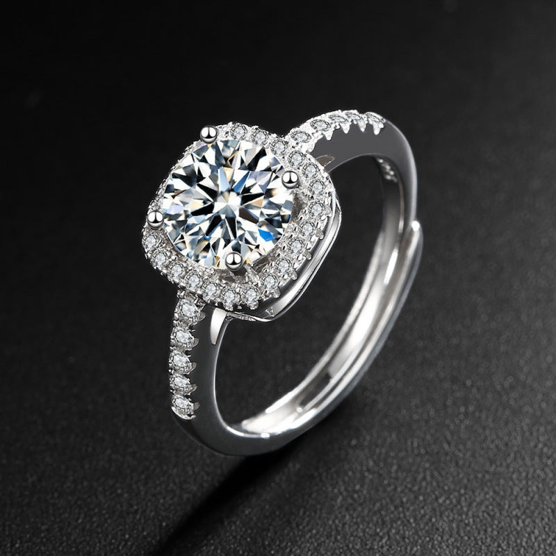 Parure Cristal Elena | Or Blanc