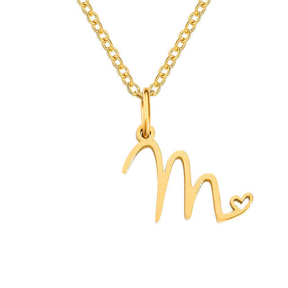 Collier Initiales Cœur | Or
