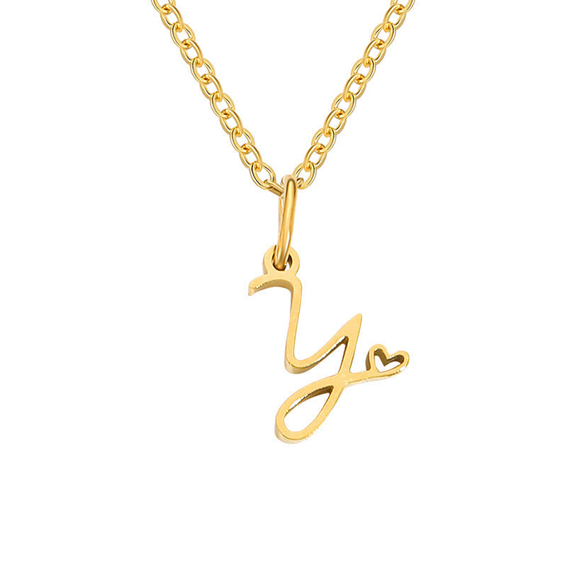 Collier Initiales Cœur | Or