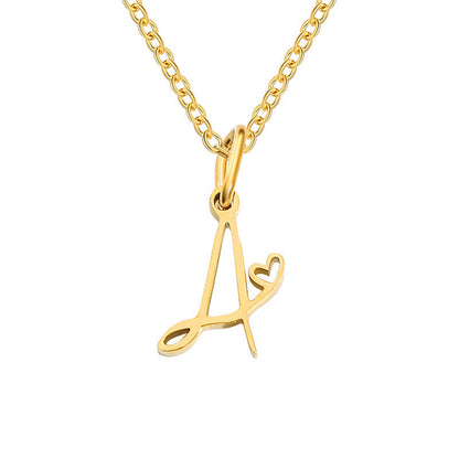 Collier Initiales Cœur | Or