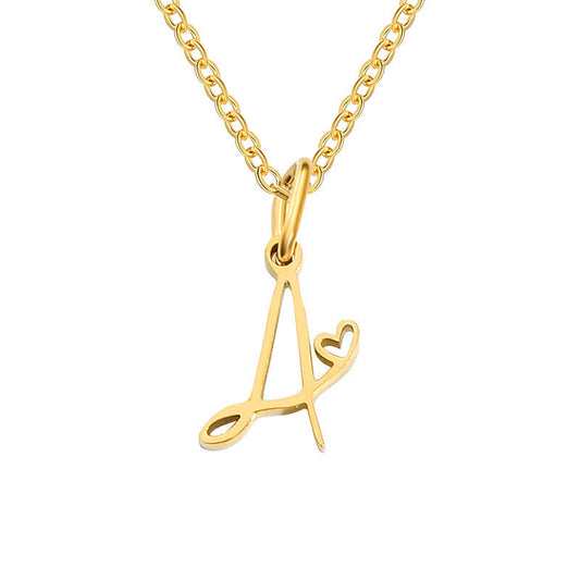 Collier Initiales Cœur | Or