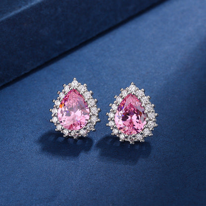 Parure Aria Larme Rose | Or Blanc