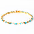Bracelet Pierre Bleu Turquoise | Or
