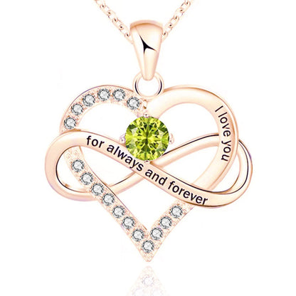 Collier Pierre de Naissance Pour Toujours et À Jamais