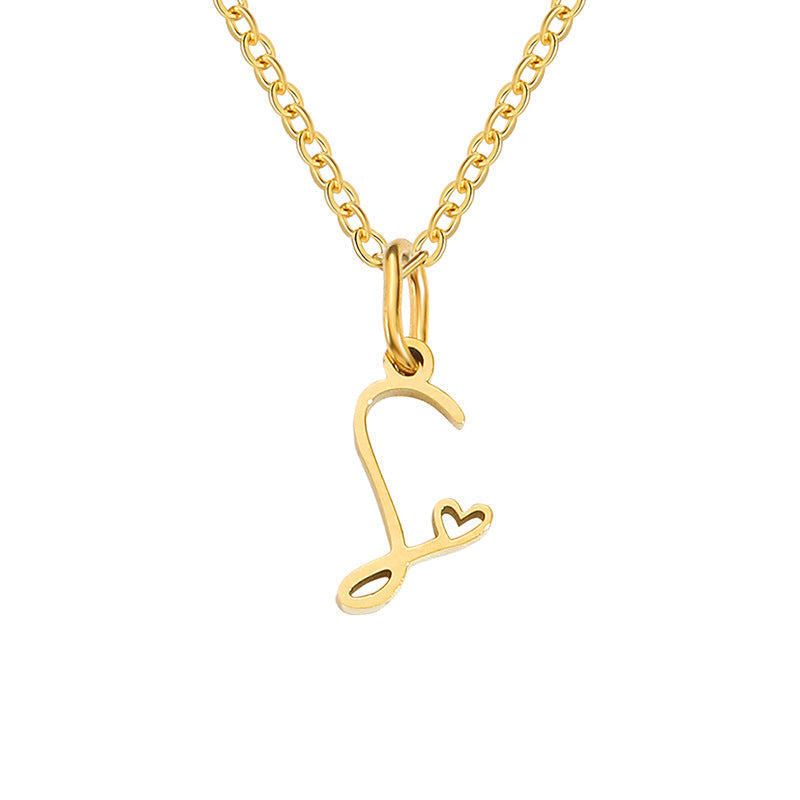 Collier Initiales Cœur | Or