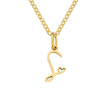 Collier Initiales Cœur | Or