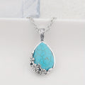 Collier Pendentif Ornement Serelle | Or Blanc