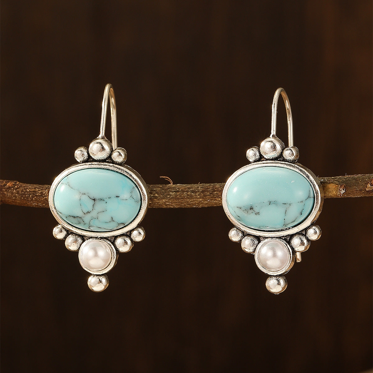 Boucles d'Oreilles Briselle Shorelight | Or Blanc