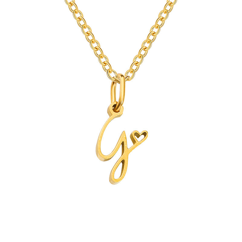 Collier Initiales Cœur | Or