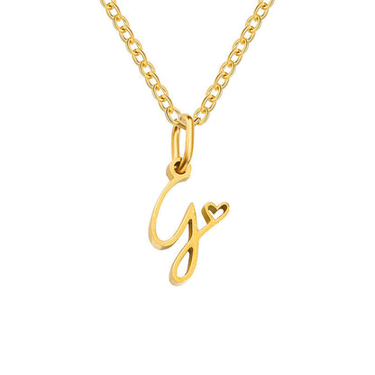 Collier Initiales Cœur | Or