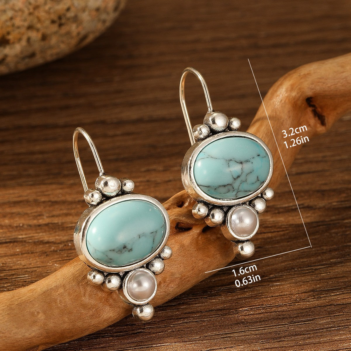 Boucles d'Oreilles Briselle Shorelight | Or Blanc