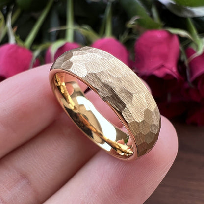 Bague Cœur Texturé Elric | Or Blanc