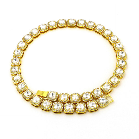 Collier Tennis Carré Victoria | Or