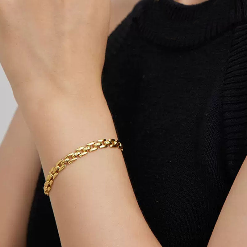 Bracelet Chaîne Garde-Temps | Or