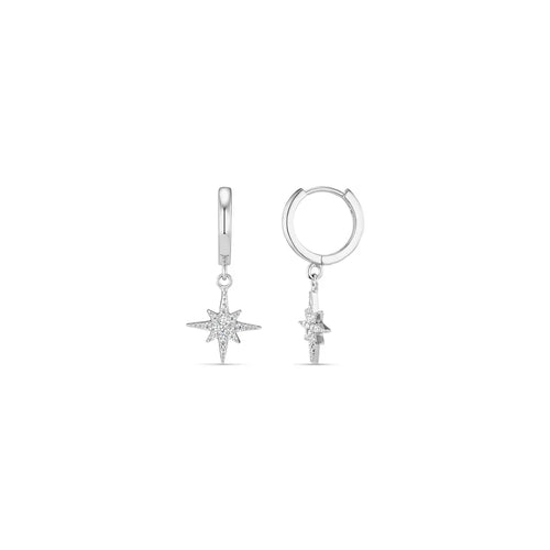 Boucles d'Oreilles Vudu | Or Blanc