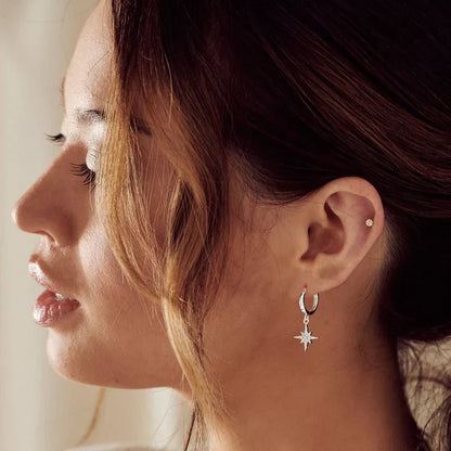 Boucles d'Oreilles Vudu | Or Blanc