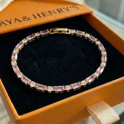 Bracelet Tennis Étincelle Pivoine | Or
